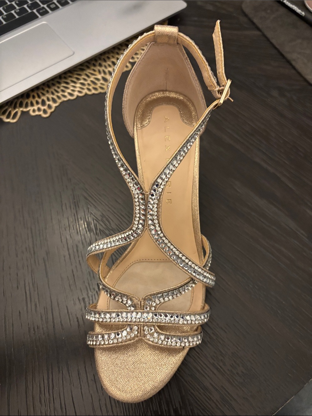 Alex Marie Soft Gold Heels